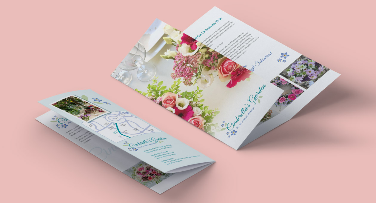 Flyer von Cinderella's Garden.