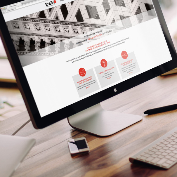 Websiteansicht von ENERKO.