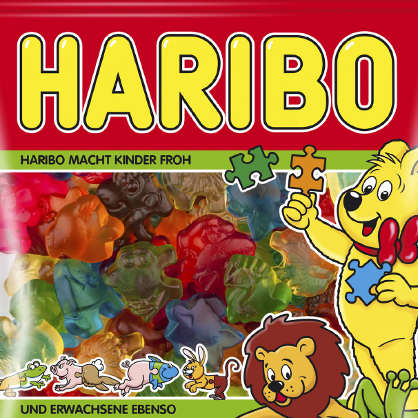 Haribo-Tüte Tierpuzzle