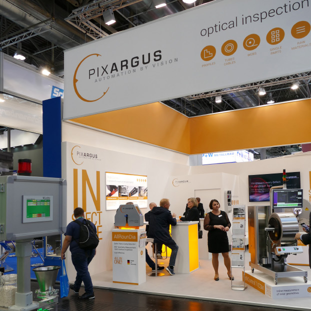 Messestand von PIXARGUS auf der K 2019 in Düsseldorf.