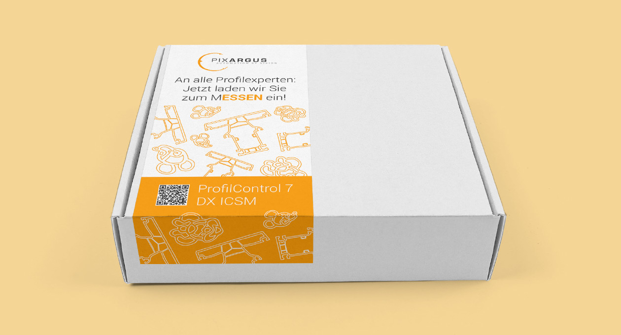 Box von PIXARGUS: An alle Profilexperten: Jetzt laden wir Sie zum MESSEN ein!