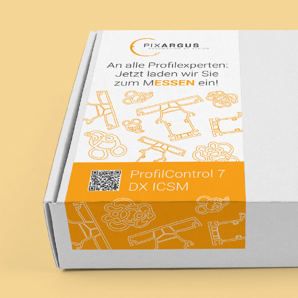 Box von PIXARGUS: An alle Profilexperten: Jetzt laden wir Sie zum MESSEN ein!