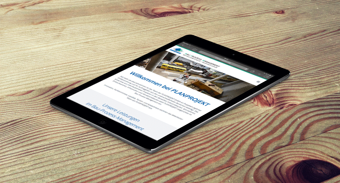 Planprojekt Darstellung Webdesign