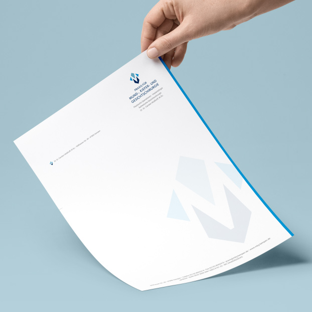 Briefbogen im Corporate Design von Dr. Dr. Mußhoff