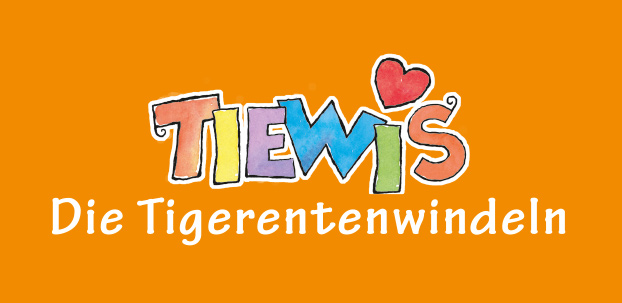 Logo Tiewis. Die Tigerentenwindeln.