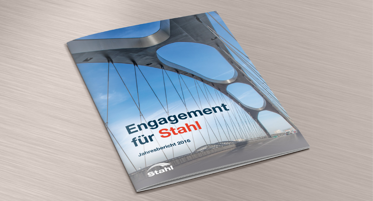 Broschüre: Engagement für Stahl. Jahresbericht 2016.