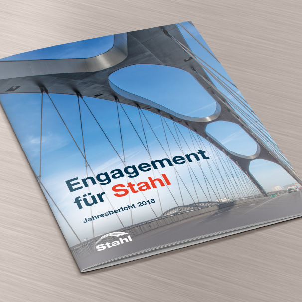 Broschüre: Engagement für Stahl. Jahresbericht 2016.